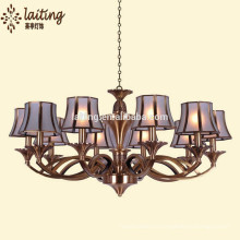 Grand lustre traditionnel en cristal de bougie d&#39;or LT-81904